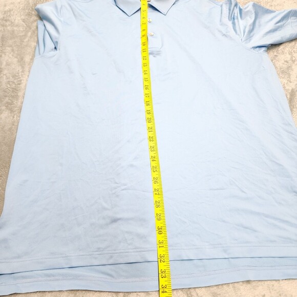 PETER MILLAR Men's Summer Comfort Polo Shirt Blue Size XL - Picture 6 of 10